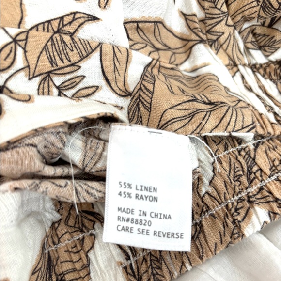 Floral Linen Wide-Leg Pant - Picture 4 of 6